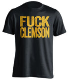 FUCK CLEMSON Georgia Tech Yellow Jackets black Shirt