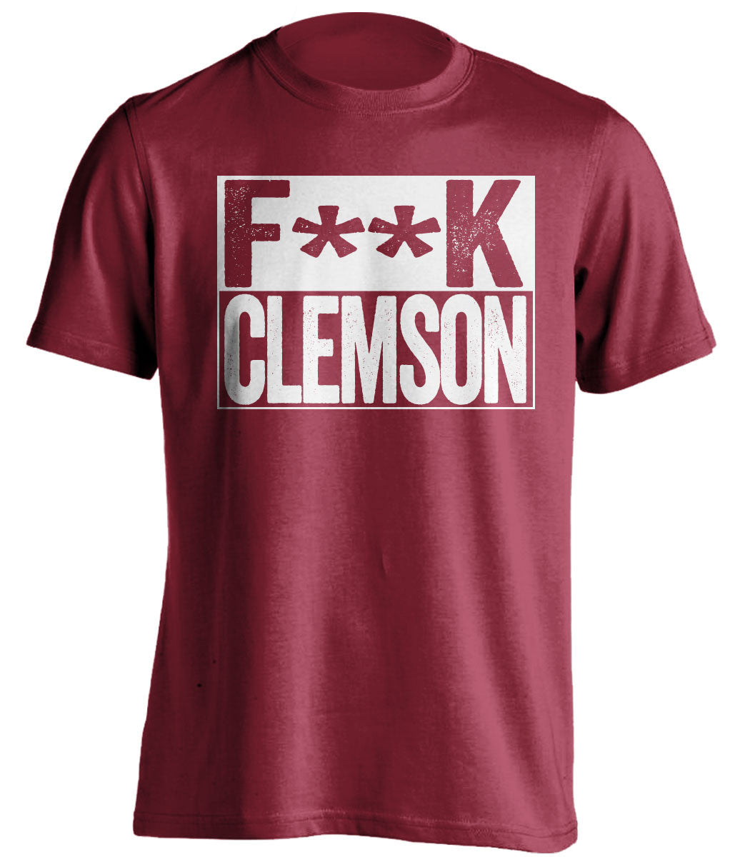 F**K CLEMSON Alabama Crimson Tide red TShirt