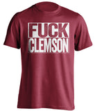 FUCK CLEMSON Alabama Crimson Tide red TShirt