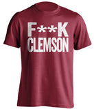F**K CLEMSON Alabama Crimson Tide red Shirt