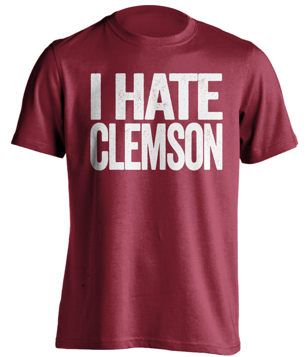 i hate clemson south carolina gamecocks red tshirt