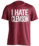 I Hate Clemson Alabama Crimson Tide red Shirt