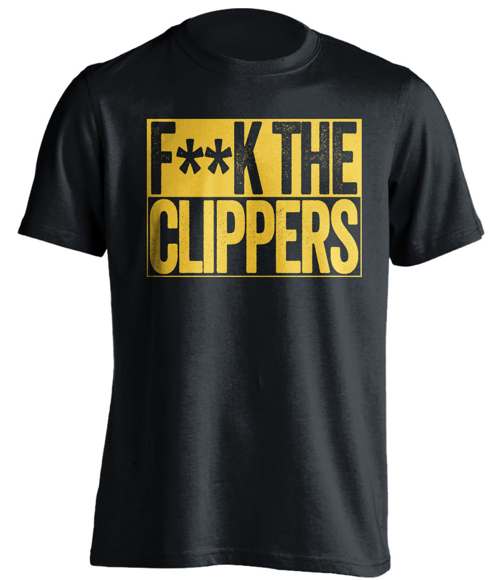 f**k the clippers golden state warriors black shirt