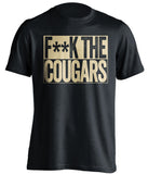 F**K THE COUGARS Washington Huskies black TShirt