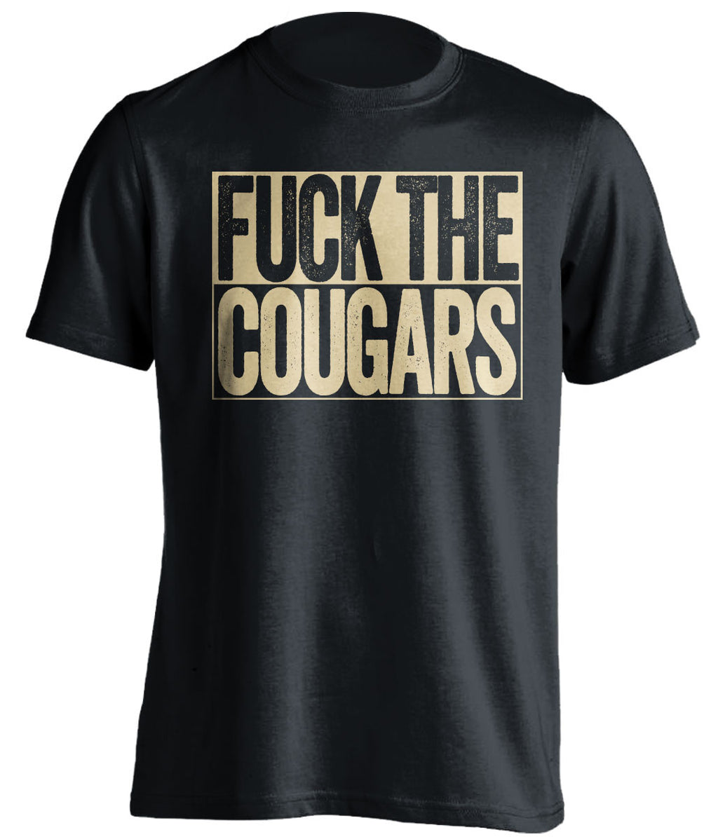 FUCK THE COUGARS Washington Huskies black TShirt