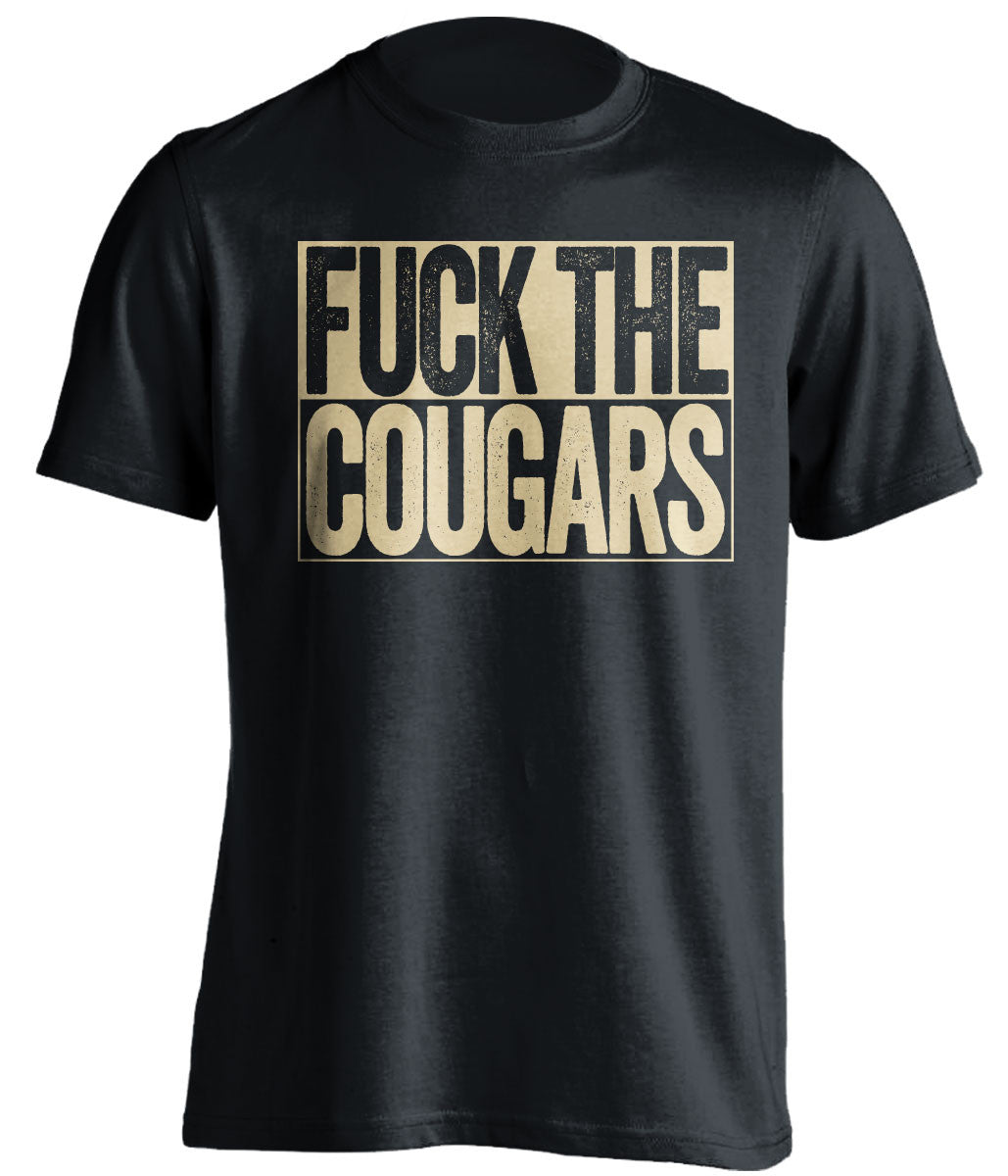 FUCK THE COUGARS Washington Huskies black TShirt