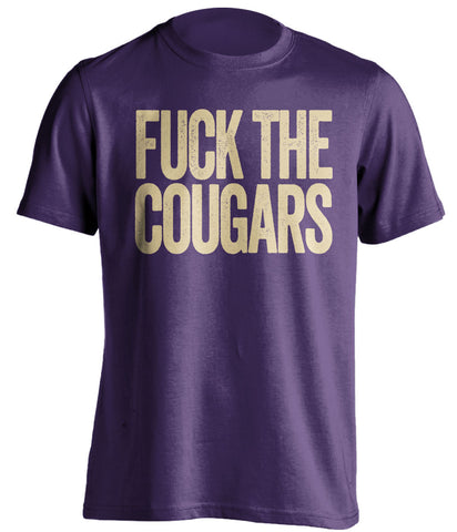 FUCK THE COUGARS Washington Huskies purple Shirt