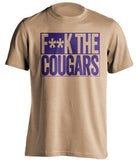 F**K THE COUGARS Washington Huskies gold TShirt