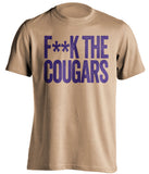 F**K THE COUGARS Washington Huskies gold Shirt
