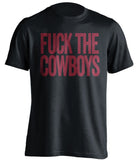 fuck the cowboys washington redskins black tshirt