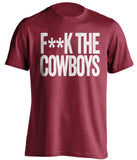 F**K THE COWBOYS Arizona Cardinals red Shirt