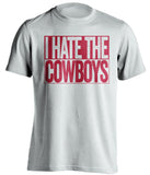 i hate the cowboys houston texans white shirt