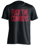 fuck the cowboys new york giants black tshirt