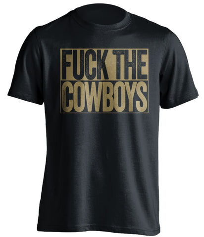 FUCK THE COWBOYS New Orleans Saints black TShirt