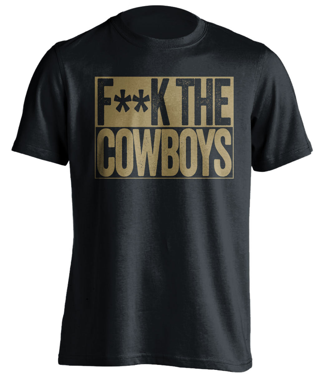 F**K THE COWBOYS New Orleans Saints black TShirt