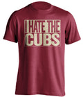 i hate the cubs arizona diamondbacks red shirt