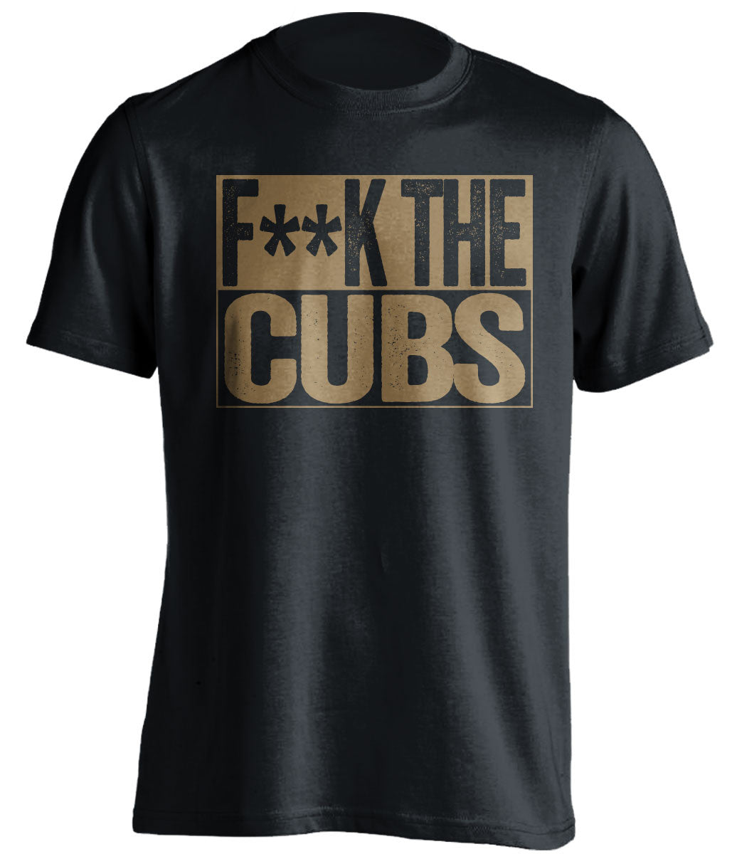 F**K THE CUBS Milwaukee Brewers black TShirt