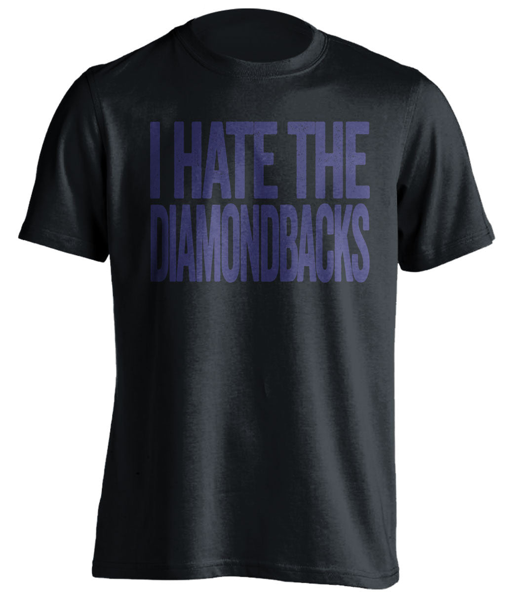 i hate the diamondbacks colorado rockies black tshirt