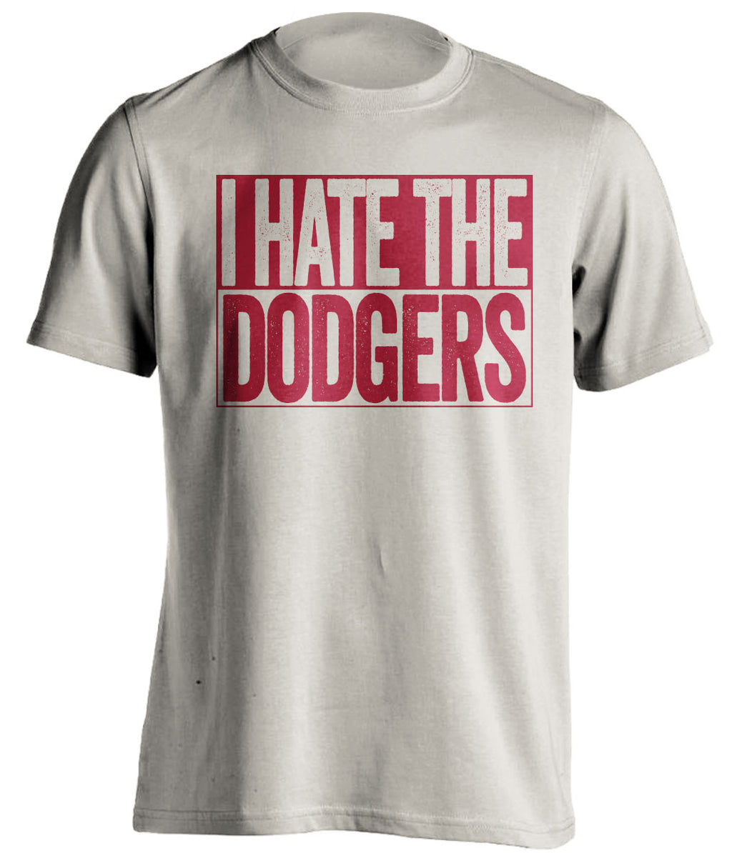 i hate the dodgers arizona diamondbacks sand shirt