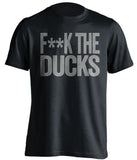 f**k the ducks la kings black tshirt