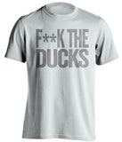 f**k the ducks la kings white tshirt