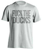 fuck the ducks la kings white tshirt