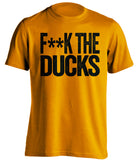 f**k the ducks oregon state beavers orange tshirt