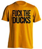 fuck the ducks oregon state beavers orange tshirt