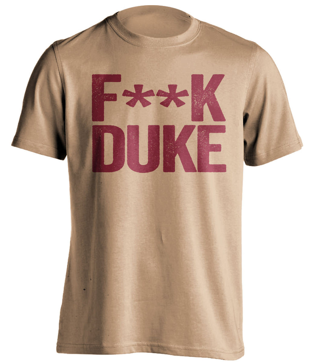 F**K DUKE Boston College Eagles gold Shirt