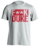 f*ck duke maryland terrapins white shirt