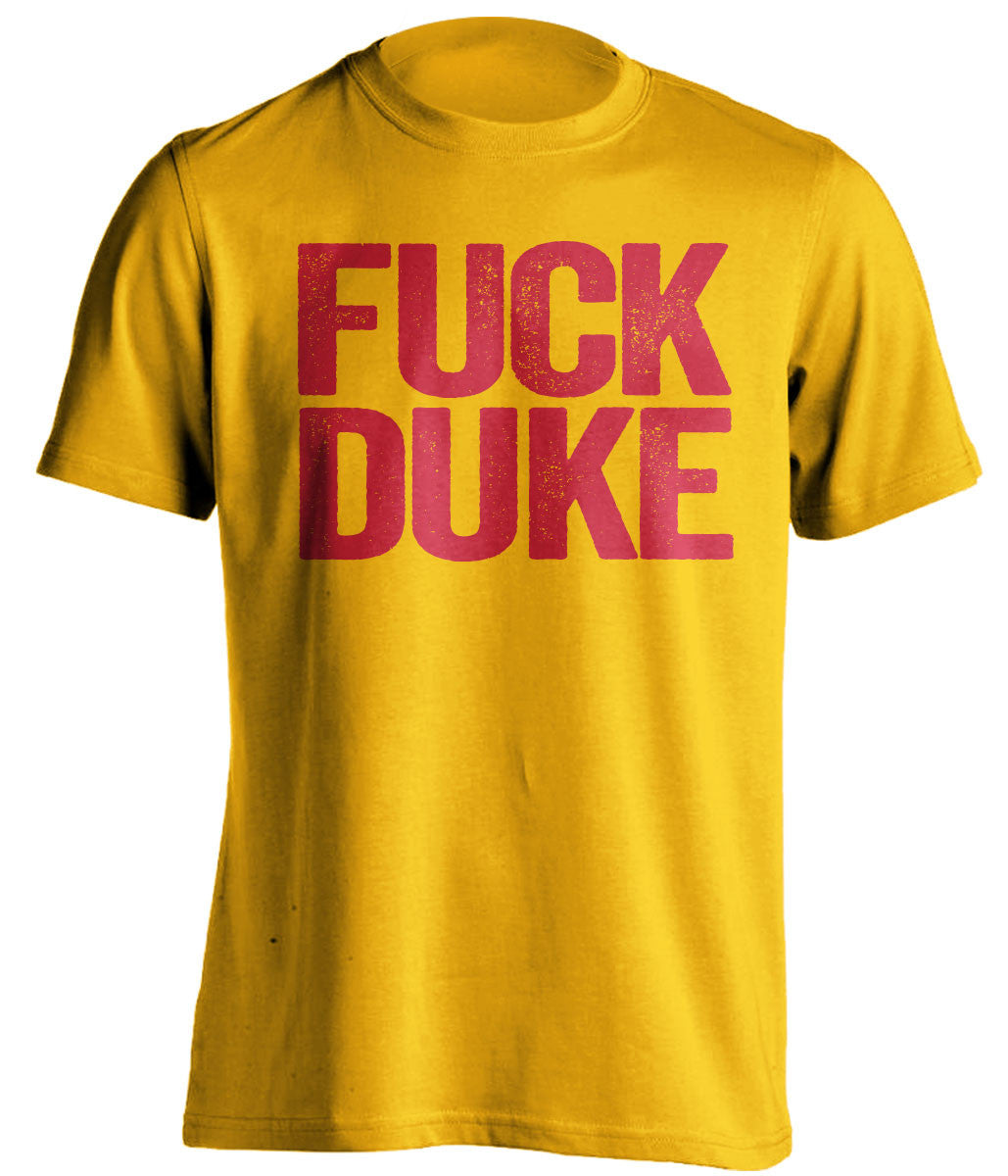 fuck duke maryland terrapins gold tshirt