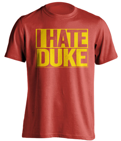 i hate duke maryland terrapins red shirt