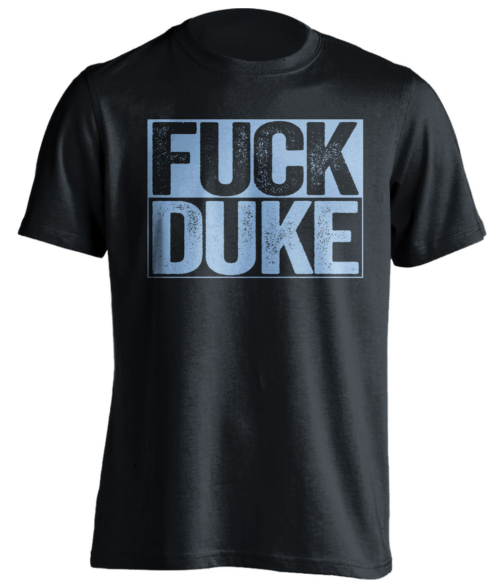 Fuck Duke UNC Tarheels black shirt