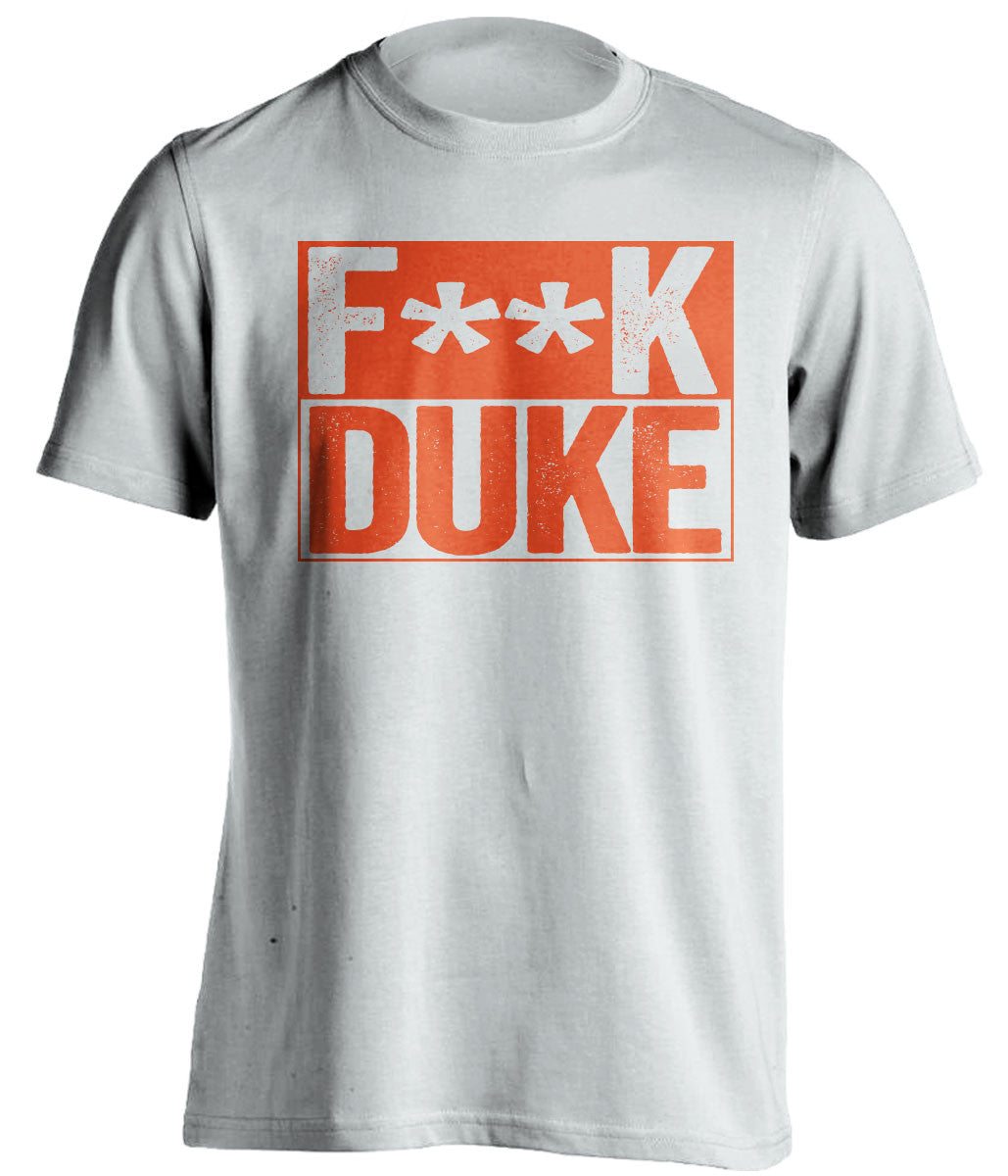 f*ck duke virginia cavaliers white shirt