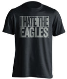 i hate the eagles dallas cowboys black shirt
