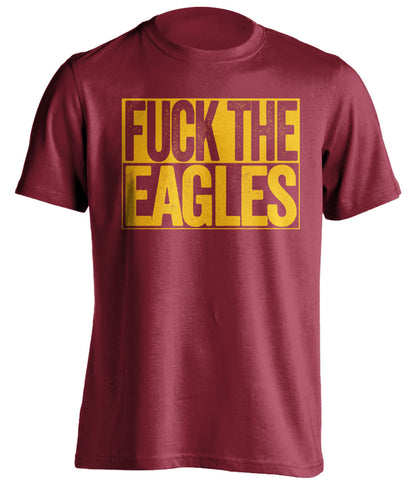 FUCK THE EAGLES Washington Redskins red TShirt