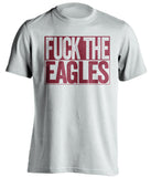 FUCK THE EAGLES Washington Redskins white TShirt