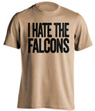 i hate the falcons new orleans saints gold tshirt