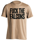 f**k the falcons new orleans saints gold tshirt