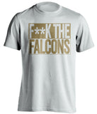 f**k the falcons new orleans saints white shirt