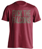 FUCK THE FALCONS Tampa Bay Buccaneers red Shirt