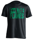 f**k the flames vancouver canucks black shirt