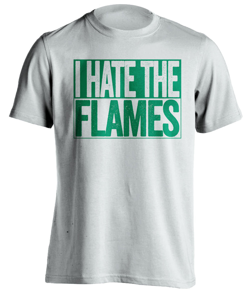 I Hate The Flames - Vancouver Canucks Fan T-Shirt - Box Design - Beef Shirts