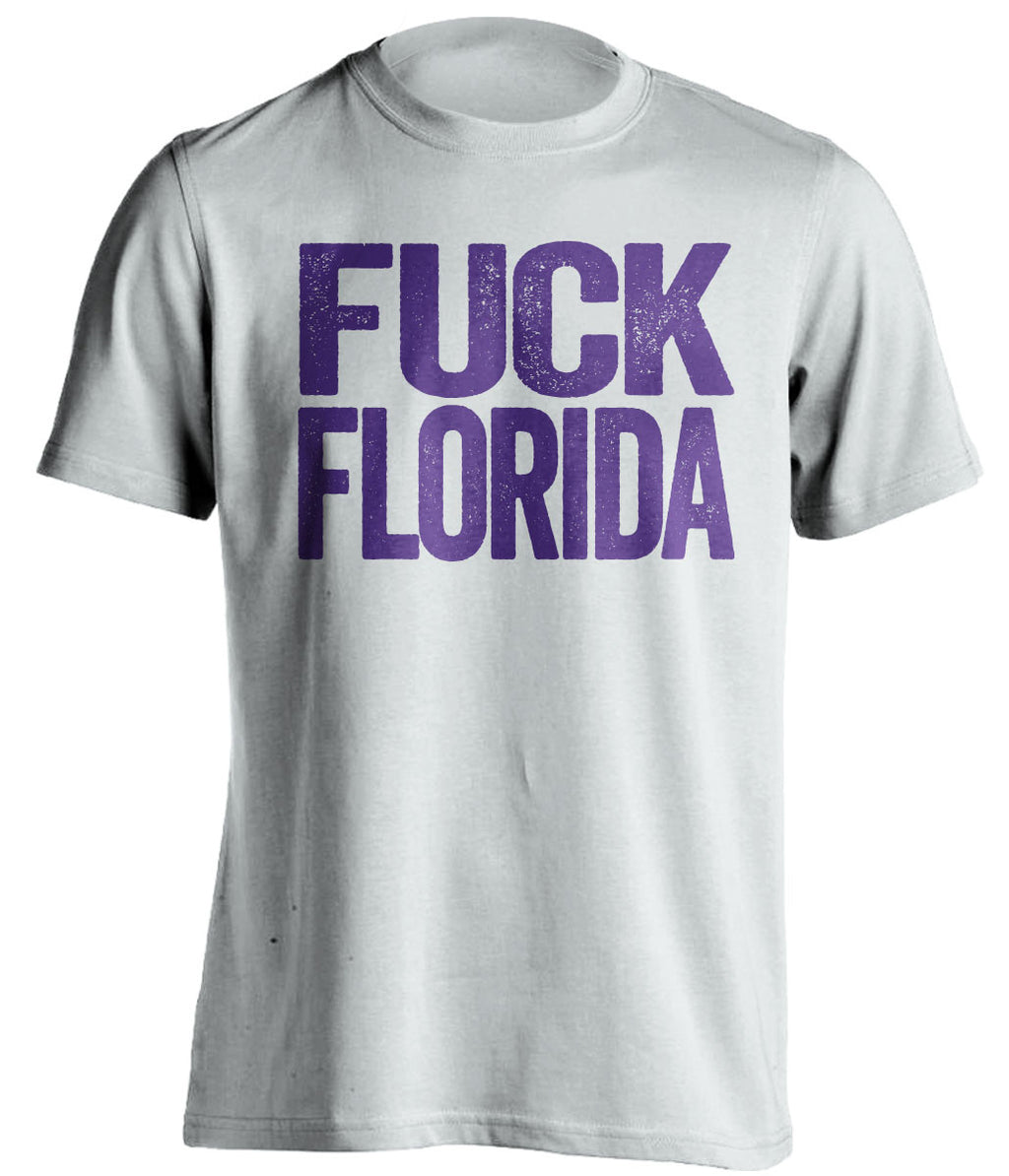 FUCK FLORIDA LSU Tigers white TShirt