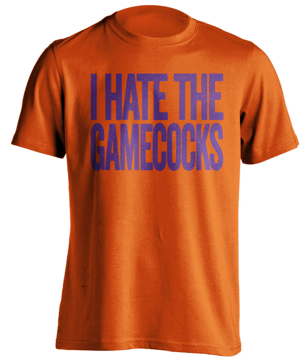 i hate the gamecocks clemson tigers orange tshirt