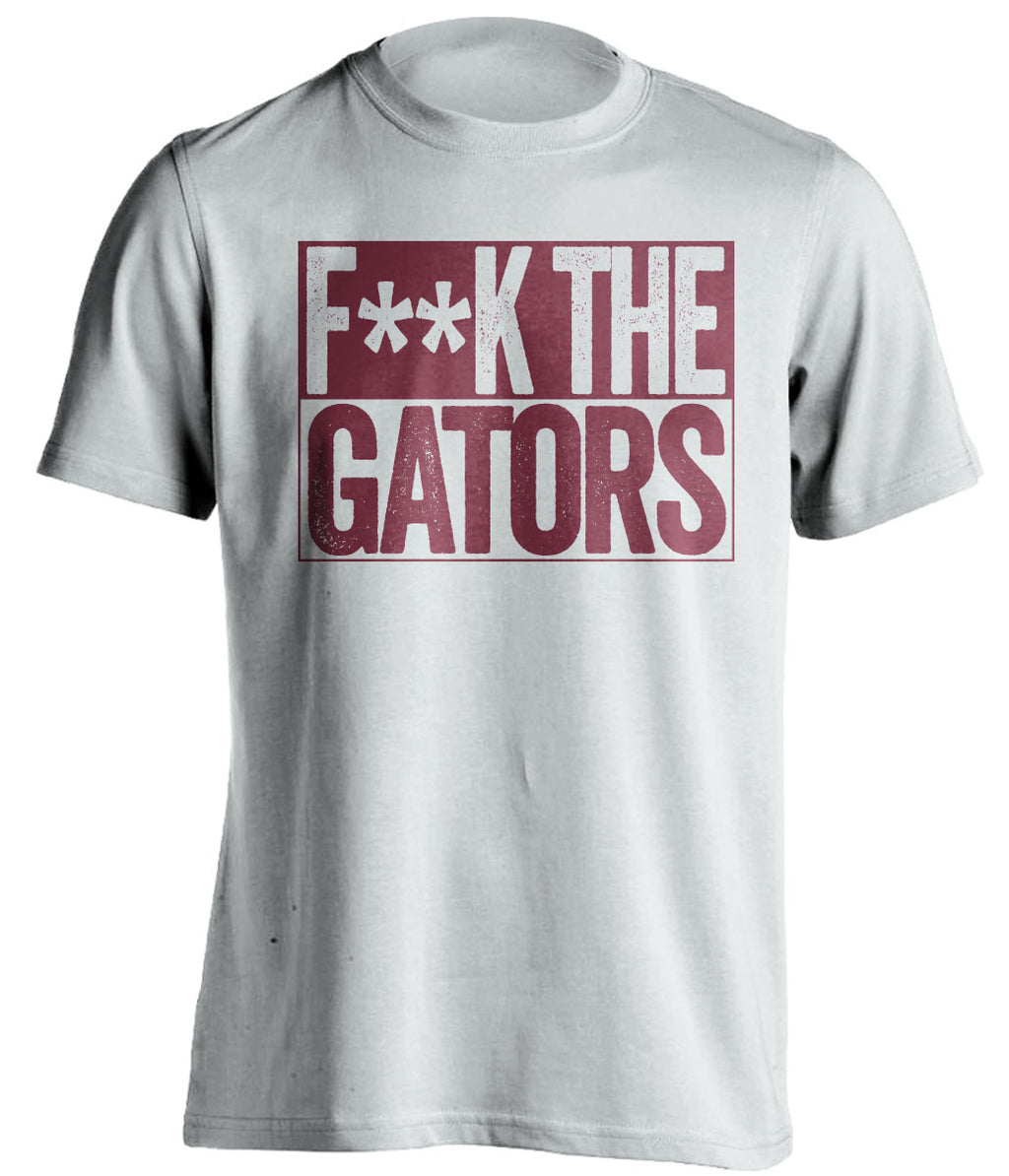 f*ck the gators florida state seminoles white shirt