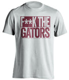 f*ck the gators florida state seminoles white shirt
