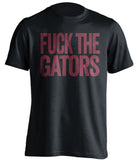 fuck the gators florida state seminoles black tshirt
