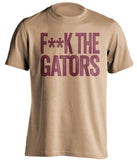 f*ck the gators florida state seminoles gold tshirt
