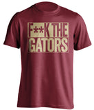 f*ck the gators florida state seminoles red shirt